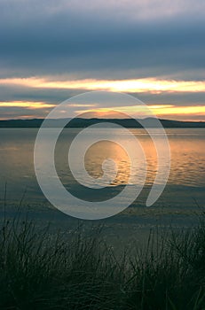 Sunset over Tuggerah lake. photo