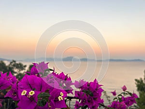 Sunset over the Tyrrhenian Sea