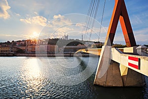 Sunset over Vieux Lyon