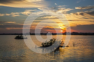 Sunset over water - Merritt Island Wildlife Refuge, Florida