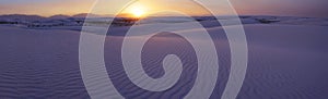 Sunset over the White Sands of New Mexico