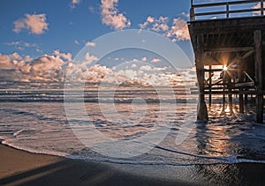 Sunset at pacific beach