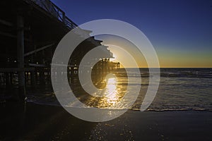 Sunset at pacific beach pier