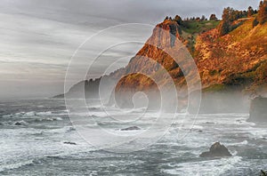 Sunset on the Pacific Ocean from Otter Rocks