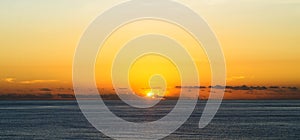 Sunset in the Pacific Oocean