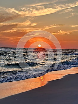 Sunset Panama City Florida ocean photo