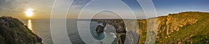 Sunset Panorama at the Bedruthan Steps