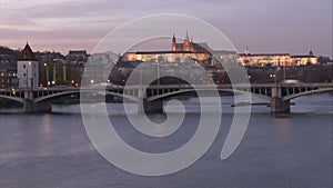 Sunset panorama of Prague castle