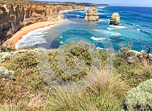 Sunset panoramic view of Twelve Apostles, Australia