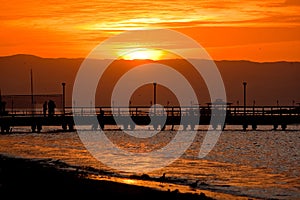 Sunset in Paracas, Peru