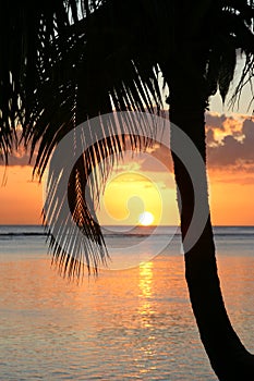 Sunset on Paradise Island