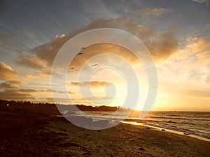 Sunset, Pebble Beach, California