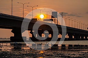 Sunset of Penang second bridge