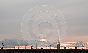 Sunset at Peter and Paul Fortress