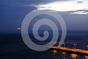 Sunset at Philipsburg, Sint Maarten, Caribbean