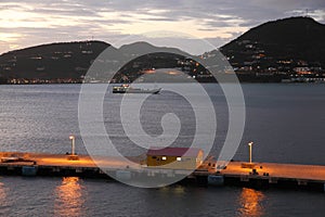 Sunset at Philipsburg, Sint Maarten, Caribbean