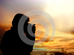 Sunset Photographer Silhouette