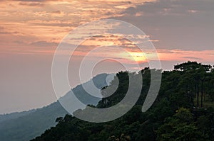 Sunset at Phukradung