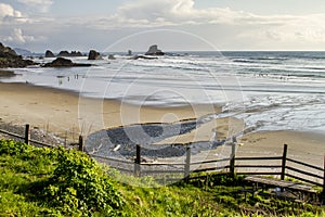 Sunset Picnic on Ocean Overlook photo