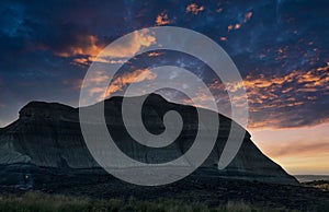 Sunset picture of the Painted Desert