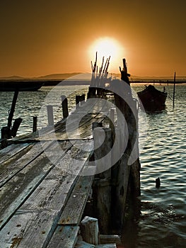 Sunset on the pier