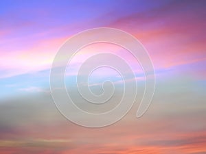 Pink Sunset moon  background beautiful sun and sky sunlight evening clouds on skyline nature pink yellow blue color