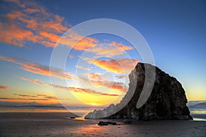 Sunset at Pismo beach california