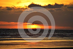 Sunset at Playa El Espino photo
