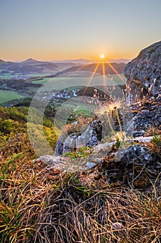 Sunset at Podskalsky Rohac mountain