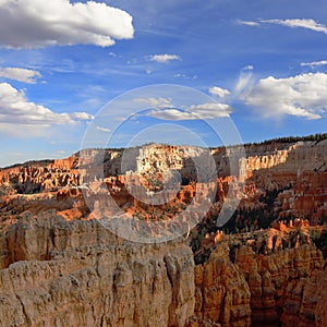 Sunset point in Bryce Canyon National Park, Utah, United States. Scenic colorful panorama