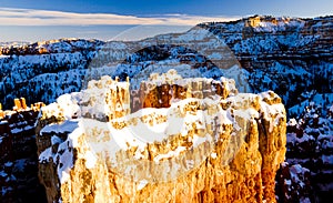 Sunset Point, Bryce Canyon National Park in winter, Utah, USA