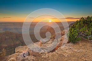 Sunset at Point Sublime, Grand Canyon National Park, AZ photo