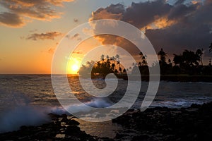 Sunset, Poipu Beach, Kauai, Hawaii