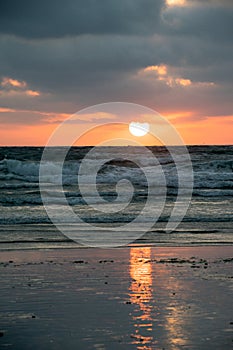 Sunset at Polzeath, North Cornwall