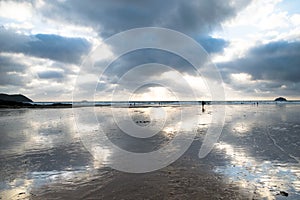 Sunset at Polzeath, North Cornwall