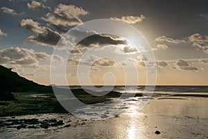Sunset at Polzeath, North Cornwall