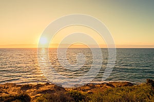 Sunset at Port Noarlunga beach