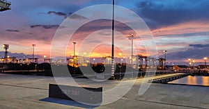 Sunset Portklang Malaysia