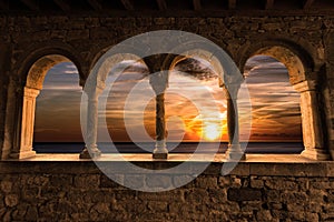 Sunset in Portovenere - Liguria Italy