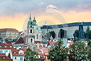 Sunset in Prague, Czech Republic