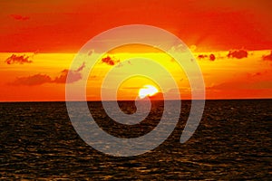 Sunset at Puka Shell Beach Boracay Philippineâ€™s