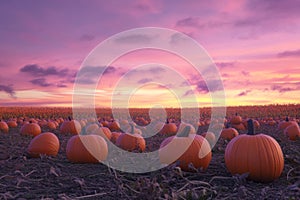 Sunset Pumpkin Patch Serenity