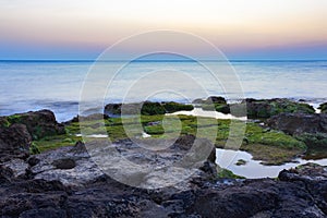 Tramonto sul Spiaggia riprese posizione 