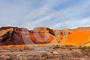 Sunset in the Quebrada de las Conchas, Argentina