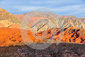 Sunset in the Quebrada de las Conchas, Argentina