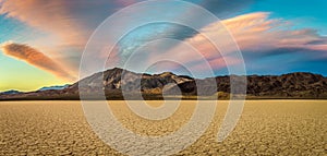 Sunset at Racetrack Playa in Death Valley National Park