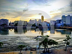 Sunset on the Recife City photo