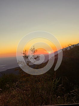 Sunset at Red Rock Wall,
