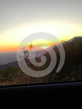 Sunset at Red Rock Wall,