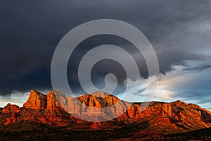 Sunset red rocks in Sedona, Arizona